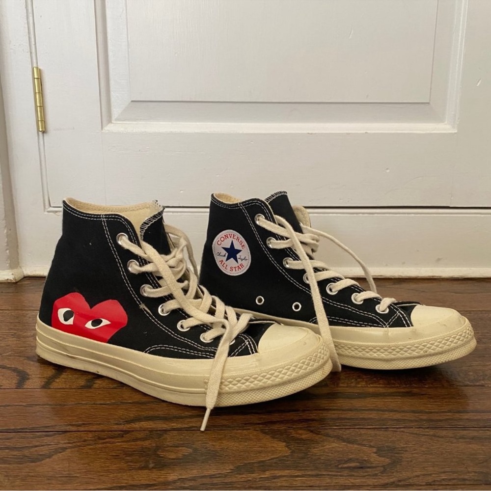 Converse Black Sneakers with Brown Soles